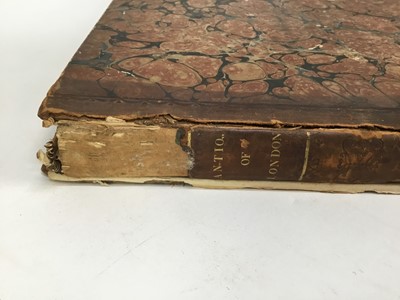 Lot 97 - Book - ‘Antiquities of London...’, published 1791, in calf binding 
(disbound)