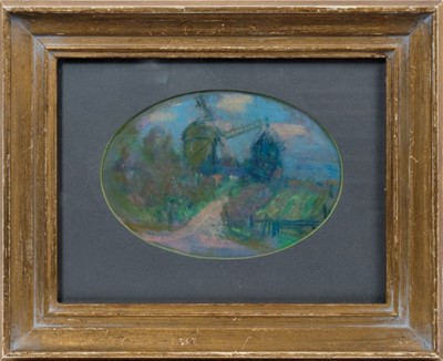 Lot 1733 - *Peggy Somerville (1918-1975) pastel - The Mill at Westleton, in glazed gilt 
frame 
Provenance: David Messum