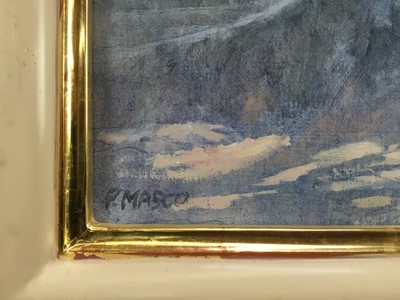 Lot 1801 - Pam Masco (1953-2018) oil on canvas - The Gondelier, signed, framed 
Provenance: Thompson’s Aldeburgh
