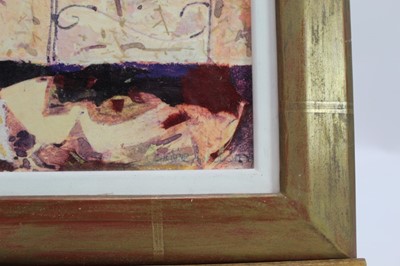 Lot 1726 - *Christine Woodside (b.1946) mixed media - Arezzo, signed, in glazed gilt frame