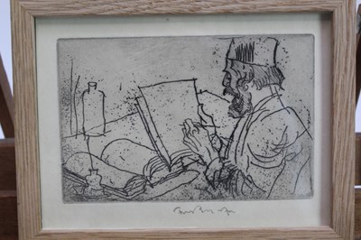 Lot 1735 - *Sir Frank Brangwyn (1867-1956) signed etching from 'L'Ombre de la Croix', 1931, in glazed frame 
Provenance:  Goldmark Gallery, Rutland