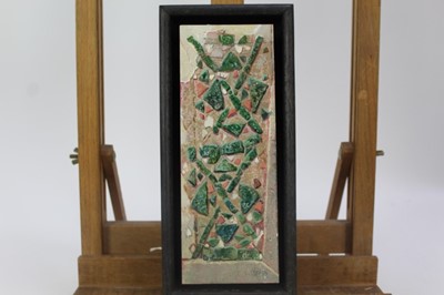 Lot 1869 - Val Archer (b. 1946), oil on paper - Triangoli, initialled, framed 
Provenance:  Chris Beetles Ltd, London