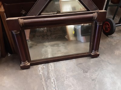 Lot 1044 - Victorian rosewood pier mirror with gilt slip and one other mirror (2)