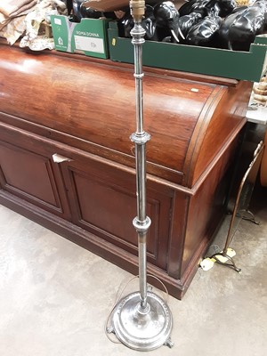 Lot 1046 - Good quality chrome plated standard lamp