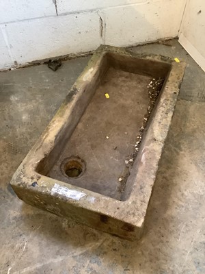 Lot 1058 - Concrete sink, 76cm x 40cm