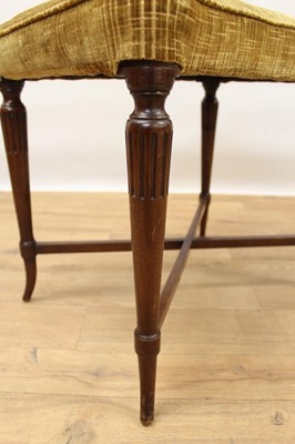 Lot 1175 - Early 20th century kidney shaped beech framed stool