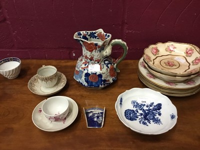 Lot 549 - 18th century and later porcelain including Meissen, Furstenberg and Englishwares including asparagus server(14)