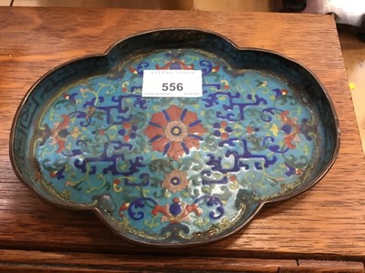 Lot 556 - Antique Chinese Canton enamel scholars tray