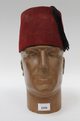 Lot 2354 - Vintage Gentleman's shop display head