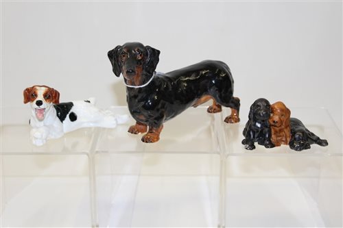 Lot 1026 - Two Royal Doulton dogs - HN1101 and HN1128 and...