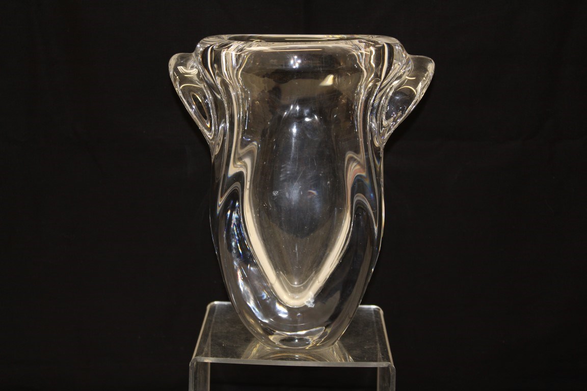 Lot 1027 Good quality Sèvres glass vase, signed on
