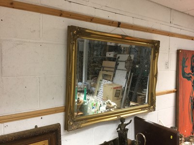 Lot 341 - Two large wall mirrors, another wall mirror and group of pictures and prints