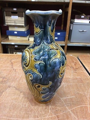 Lot 1302 - Fine quality Doulton vase with potters mark to base