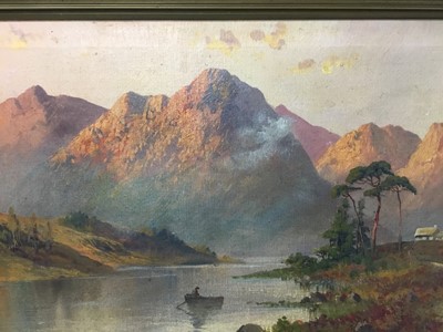 Lot 225 - W. Richards, pair of early 20th century oils on canvas, Scottish Landscapes, signed, in gilt frames