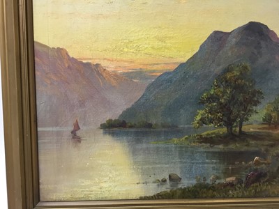 Lot 225 - W. Richards, pair of early 20th century oils on canvas, Scottish Landscapes, signed, in gilt frames