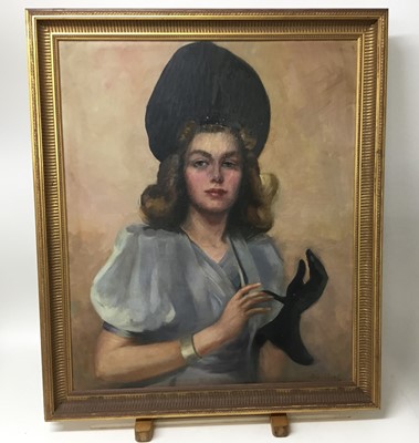 Lot 228 - H. Goddard, first half 20th century, oil on canvas - portrait of a lady, signed, in gilt frame