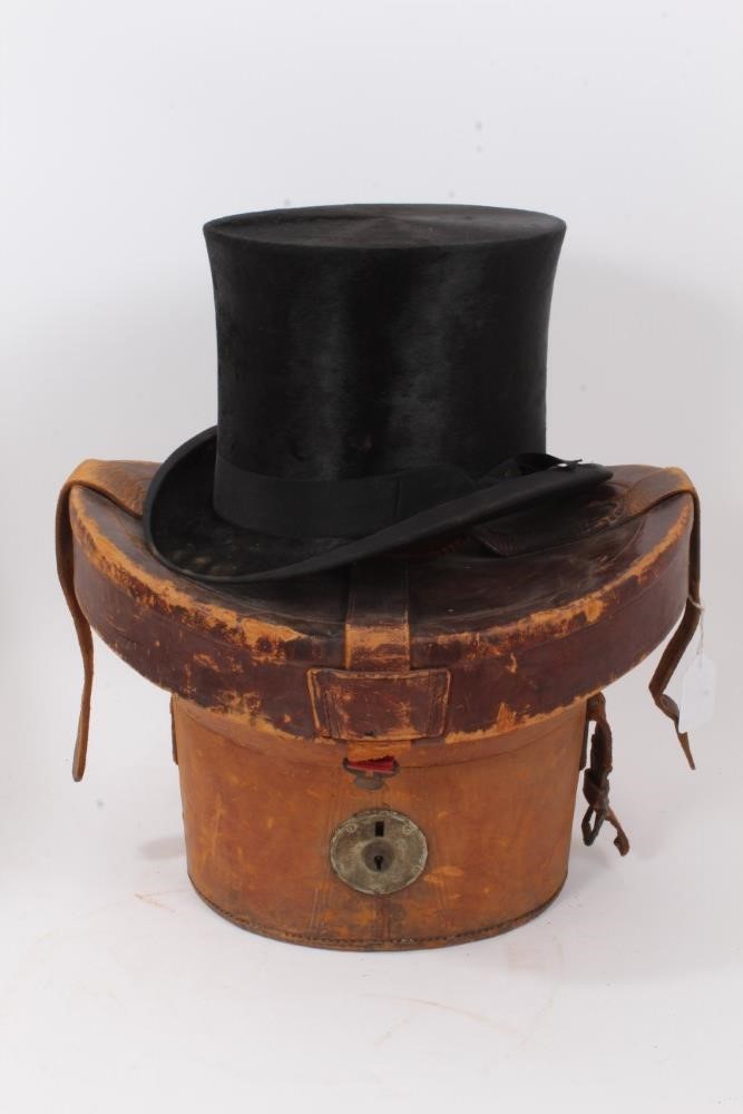 Lot 853 Vintage cased top hat