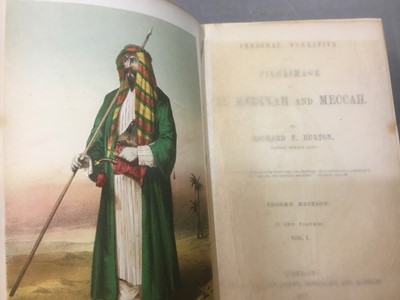 Lot 1718 - Richard F Burton - Personal Narrative of a Pilgrimage to El Medinah and Meccah