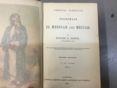 Lot 1718 - Richard F Burton - Personal Narrative of a Pilgrimage to El Medinah and Meccah