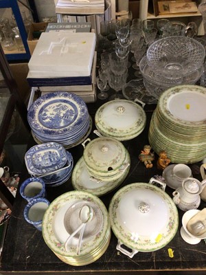 Lot 236 - Quantity of mixed glass and china, including Noritake, Copeland, etc