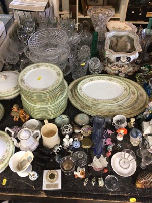 Lot 236 - Quantity of mixed glass and china, including Noritake, Copeland, etc