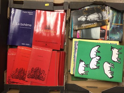 Lot 240 - Box of antiquarian books together with two boxes of opera programmes