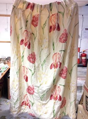 Lot 356 - Four boxes containing floral curtains