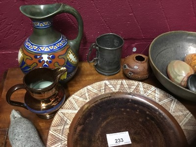 Lot 233 - Group of studio pottery, royal commemoratives and other items