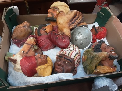 Lot 465 - Collection of Bossons wall plaques, other figures and sundries- 3 boxes