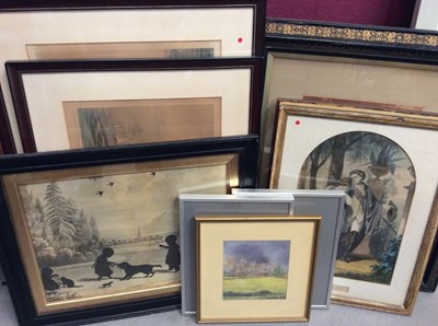 Lot 389 - Mixed lot of 19th century prints and other decorative pictures