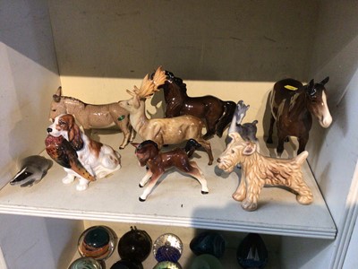 Lot 577 - Quantity of ceramic models of animals, including Beswick, Doulton, Sylvac