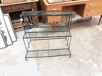 Lot 1099 - Wrought iron graduated folding garden display stand