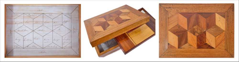 Lot 783 - Good quality 19th century specimen wood work box