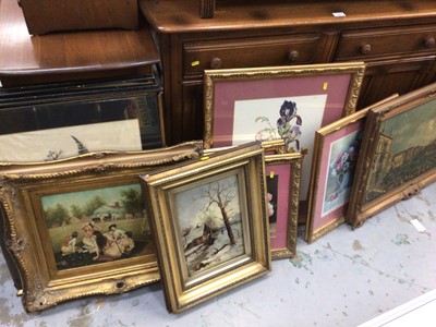 Lot 583 - Quantity of pictures and prints, including Thai rubbings