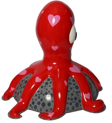 Lot 1 - SOLD AT PRESALE STAGE - Ahoy Me Hearty! by Traci Moss – Happy red character with pink love hearts
