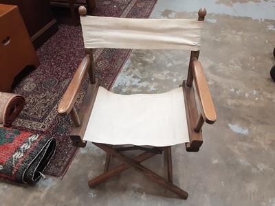 Lot 1111 - Pair of folding directors chairs