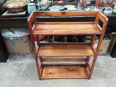 Lot 1112 - Pair of folding bookcases