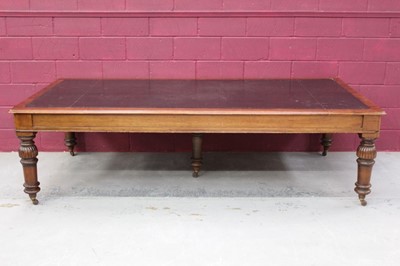 Lot 921 - Very large late Victorian mahogany library table