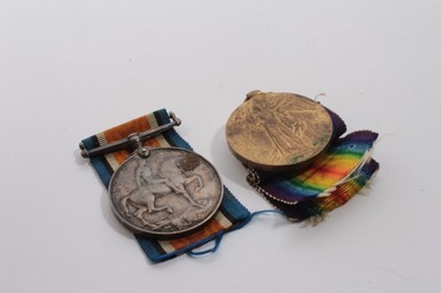 Lot 710 - First World War pair comprising War and Victory medals named to M2-155603 PTE. L. W. Gard. A.S.C.