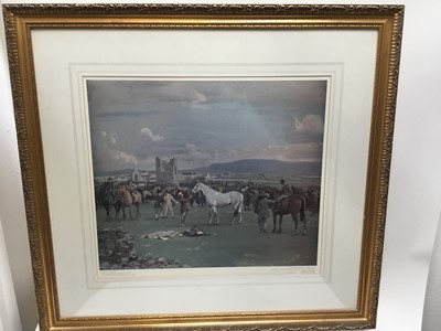 Lot 70 - Alfred Munnings, posthumous print, published by The Royal Academy of Arts, 1973 - Kilkenny Horse Fair