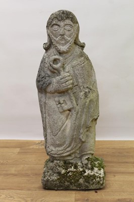 Lot 1488 - Composite garden figure of St Peter