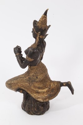 Lot 837 - Burmese gilt bronze dancing figure