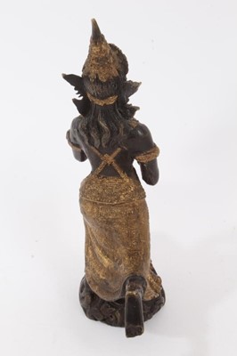 Lot 837 - Burmese gilt bronze dancing figure