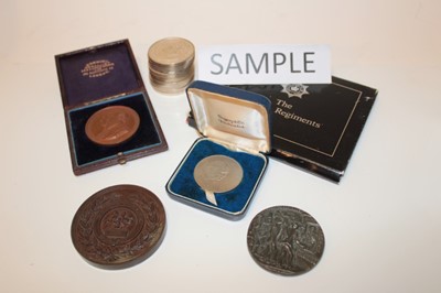 Lot 449 - World - Mixed coins and medallions to include coin covers 'D-Day Anniversary'