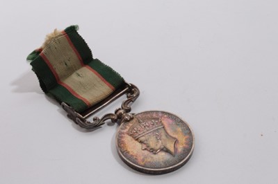 Lot 720 - George VI Indian General Service medal (1936 - 39) with one clasp North West Frontier 1936 - 37 named to 9950 Sepoy Phuman Singh. 5 - 12 F. F. R.