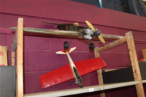 Lot 1807 - Two model control line aircraft Spitfire