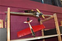 Lot 1807 - Two model control line aircraft Spitfire model...