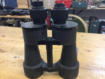 Lot 727 - Pair of Second World War Nazi Kreigsmarine binoculars, marked with Eagle and Swastika, stamped M IV / 1, M.S.S. 1568, T blc, 8 x 60, also numbered 2145325
