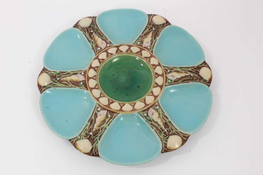 Lot 39 - Victorian Minton Majolica oyster plate