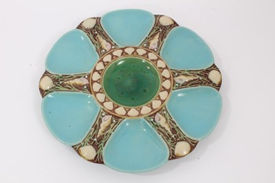 Lot 307 - Victorian Minton Majolica oyster plate